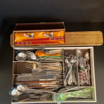 Huge Chopstick & Asian Themed Silverware Lot