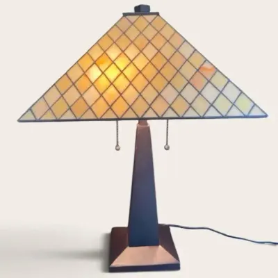 Tiffany Style Mission Table Lamp