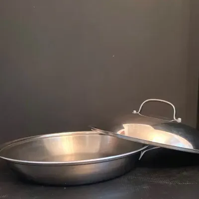 Saladmaster 12" Skillet Sauté Pan 316Ti Titanium Stainless Steel