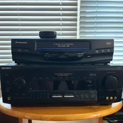 Panasonic VHS and Sony Audio/Video Control Center