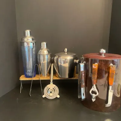 Georges Briard Ice Bucket + Tools And More Barware