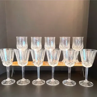 Cristal d’Arques Durand Longchamp + Other Crystal Wine Glasses
