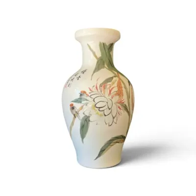 Hand Painted Lotus Vase 