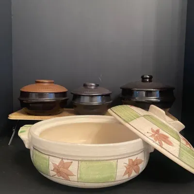Stoneware Bibimbap/ Hotpot Bowls With Lids