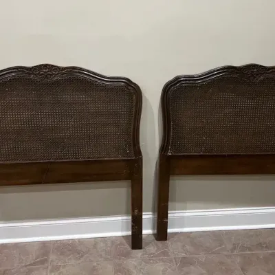 Pair of Vintage French Provincial Headboards