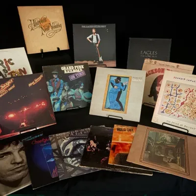 Classic Rock Vinyl Record Collection – Neil Young, Eagles, Clapton, Seger, Santana & More