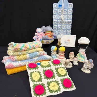 Sweet Baby Keepsakes – Handmade Crocheted Afghans, Pillow Cover & Nursery Collectibles