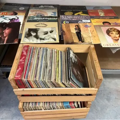 Vinyl LP Collection Featuring Elvis, Elton John & Kenny Rogers