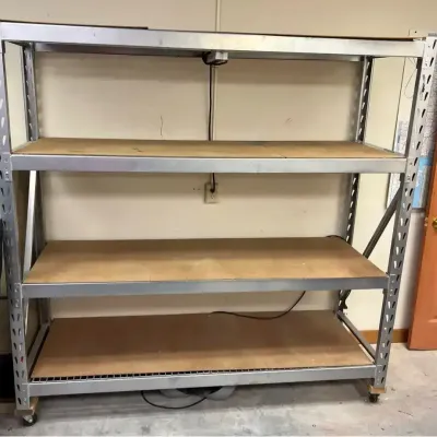 Heavy-Duty Steel Storage Shelving Unit