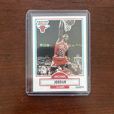 1990 Fleer Basketball Card. Michael Jordan - Chicago Bulls. Card #26