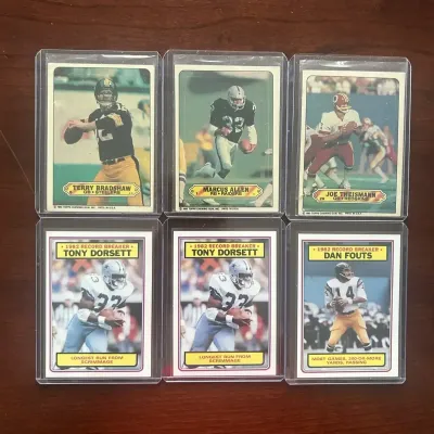 Vintage Topps Football Cards/Stickers. Terry Bradshaw, Tony Dorsett, and More