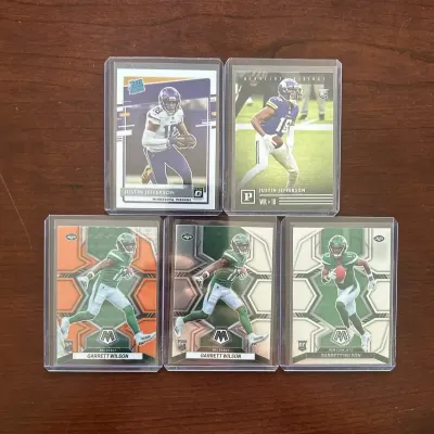 Justin Jefferson & Garrett Wilson Rookie Card Lot