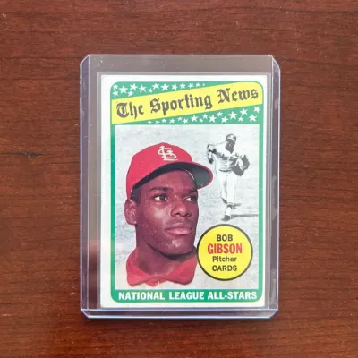 1969 Topps Baseball Card. Bob Gibson - All Star. Card #432