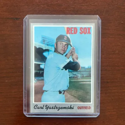 1970 Tops Baseball Card. Carl Yastrzemski - Boston Red Sox. Card #10
