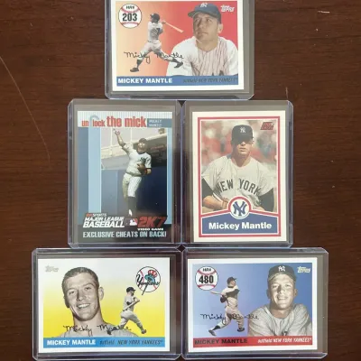Mickey Mantle Baseball Card Lot
