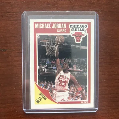 1989 Fleer Basketball Card. Michael Jordan - Chicago Bulls. Card #21