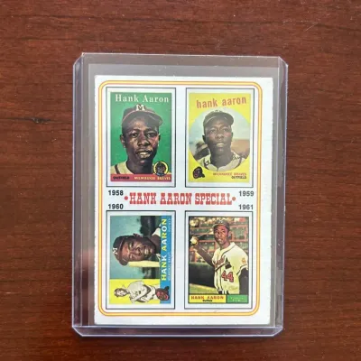 1974 Topps Baseball Card. Hank Aaron - Card #3