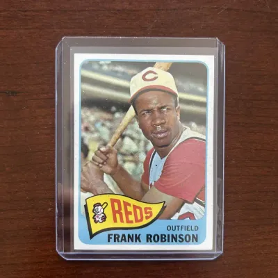 1965 Topps Baseball Card. Frank Robinson - Cincinnati Reds. Card #120