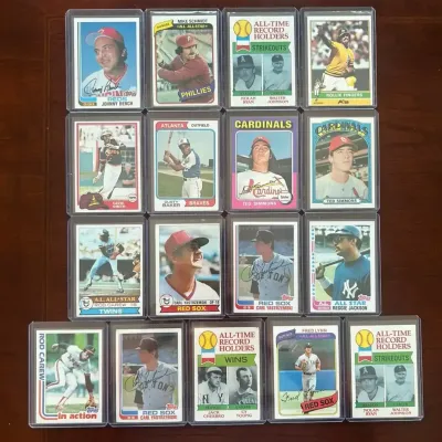 Vintage Baseball Cards. Johnny Bench, Mike Schmidt, Reggie Jackson, and More