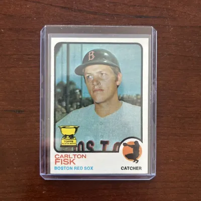 1973 Topps Baseball Card. Carlton Fisk All Star Rookie. Card #193