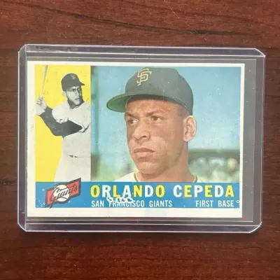 1960 Topps Baseball Card. Orlando Cepeda - San Francisco Giants. Card #450