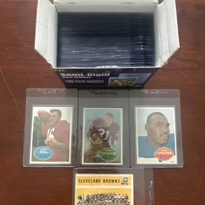 Over 60 1960 Topps Football Cards. 