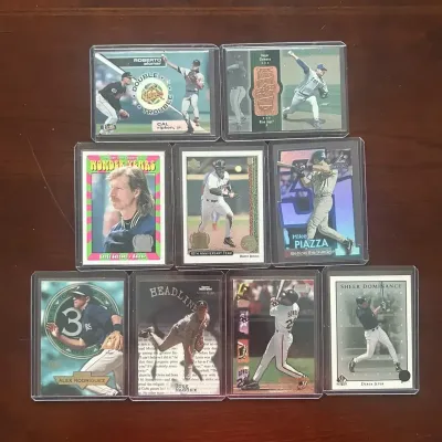 Vintage Baseball Cards. Barry Bonds, Randy Johnson, Inserts, and More