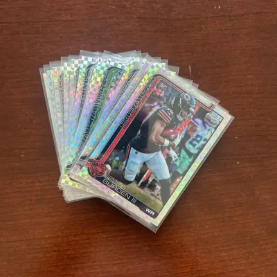 2025 Topps Chrome Football Cards. X-Fractors - Luther Burden III and More