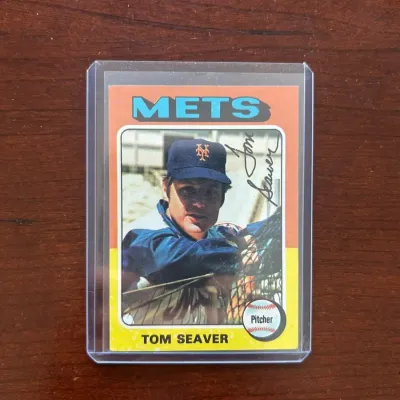 1975 Topps Baseball Card. Tom Seaver - New York Mets. Card #370