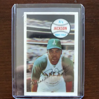 1970 Kellogg's Baseball Card. Reggie Jackson - Oakland A's. Card #32