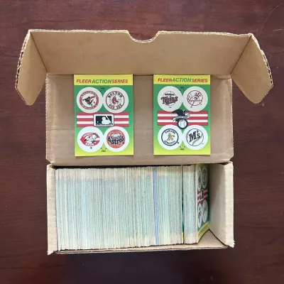 100s of Fleer Baseball Team Stickers