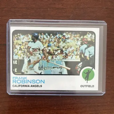1973 Topps Baseball Card. Frank Robinson - California Angles. Card #175
