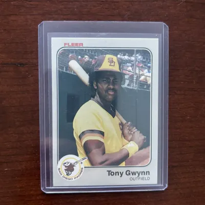 1983 Fleer Baseball Card. Tony Gwynn - San Diego Padres. Card #360