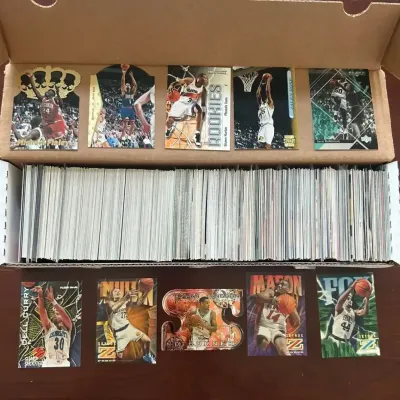 100s of Basketball Cards - Skybox Zforce, Upper Deck Black Diamond, and More