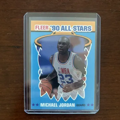 1990 Fleer Basketball Card. Michael Jordan - All Star. Card #5