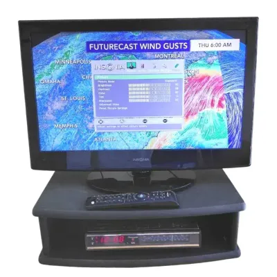 Vintage Clock Radio, Insignia 24" LCD TV/DVD Combo With Digital Antenna Bundle