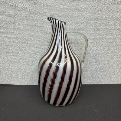 Vintage Western Germany Swirled Glass Pitcher