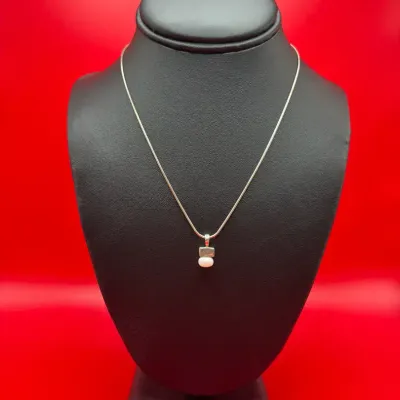 Cute 16” Sterling Silver Necklace/Pendant Set