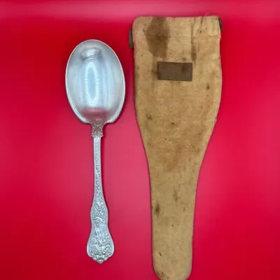 Antique Tiffany & Co Sterling Silver Olympian Serving Spoon