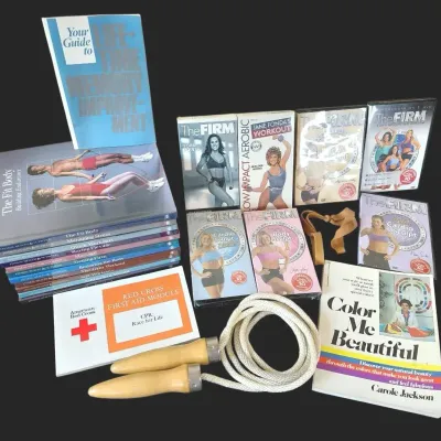 Vintage Retro Fitness Items Collection