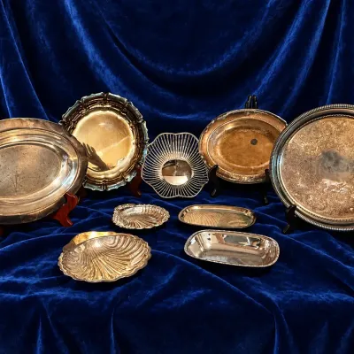 Silver Plated Trays Mystery Lot