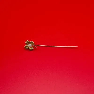 Tests 14K - Gold Pearl Stick Pin