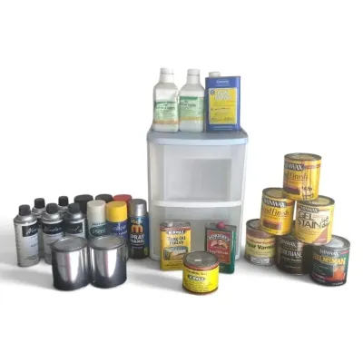 Lot Of Used Wood Finishes, Stains And Spray Paint