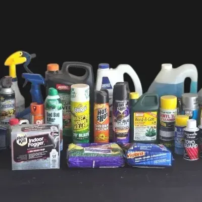 Large Mixed Lot of Lawn, Garden, and Household Pest Control / Maintenance Chemicals