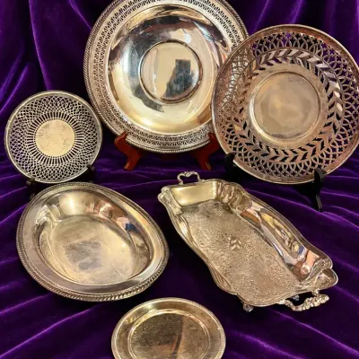 Elegant Serving In Silver Plate