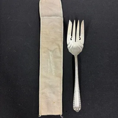 Vintage Sterling Silver Serving Fork