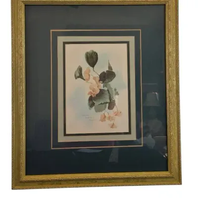 Framed Watercolor Print Signed And Numbered