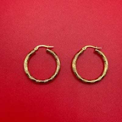 10K Yellow Gold Hoop Earrings