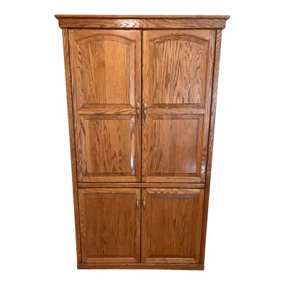 Traditional Oak Entertainment Armoire 