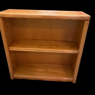 Two Shelf Wooden Bookcase